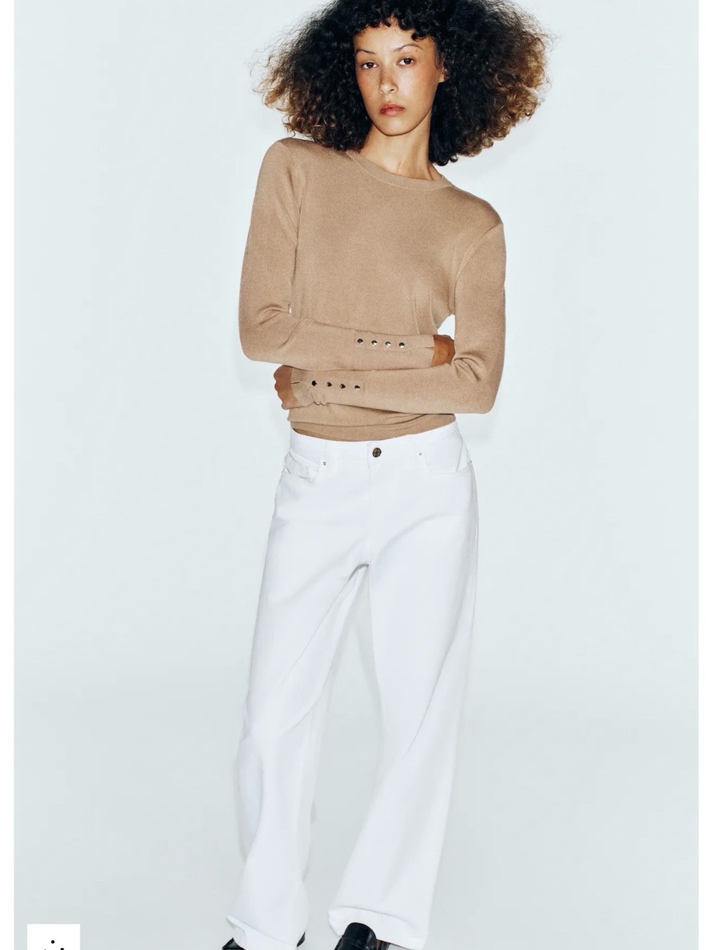 NWT ZARA basic knit sweater in red